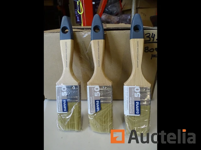 3 gamma professionele platte penselen - afbeelding 3 van  3