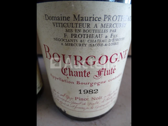 3 genummerde flessen bourgogne chante fluit 1982 - afbeelding 4 van  6