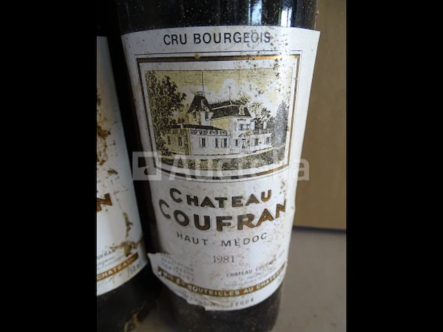 3 genummerde flessen haut médoc château coufran cru bourgeois 1981 - afbeelding 2 van  7