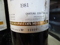 3 genummerde flessen haut médoc château coufran cru bourgeois 1981 - afbeelding 7 van  7