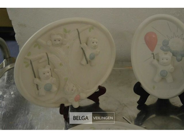 3 gipsplaatjes op standaard - afbeelding 2 van  4