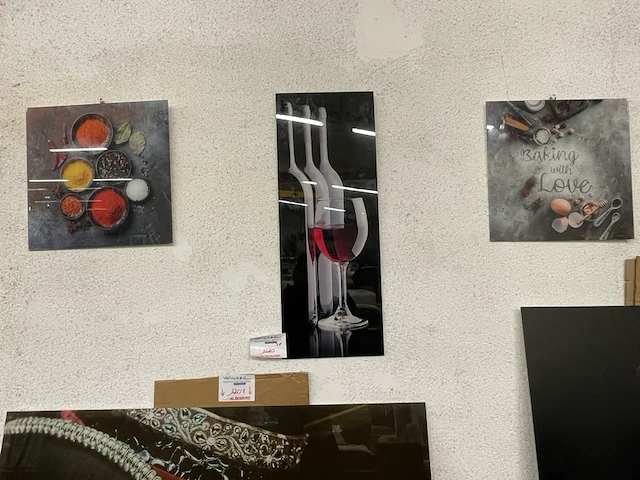 3 glasschilderijen - afbeelding 1 van  4