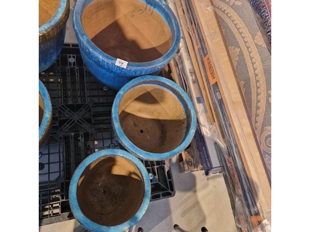 3 grote bloempotten - afbeelding 1 van  2