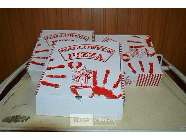 3 halloween pizza met geluid - afbeelding 1 van  3
