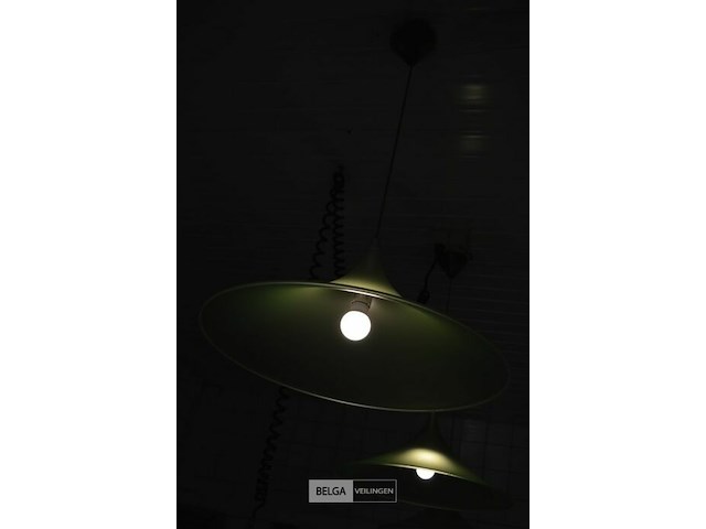 3 hanglampen groen - afbeelding 2 van  4
