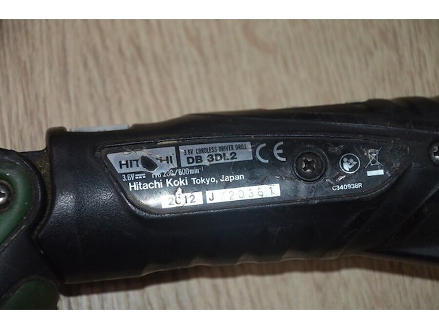 3 hitachi accu shroefmachines db3dl met 2 laders en 3 accu (b402) - afbeelding 5 van  5