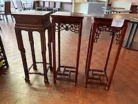 3 hoge bijzettafels