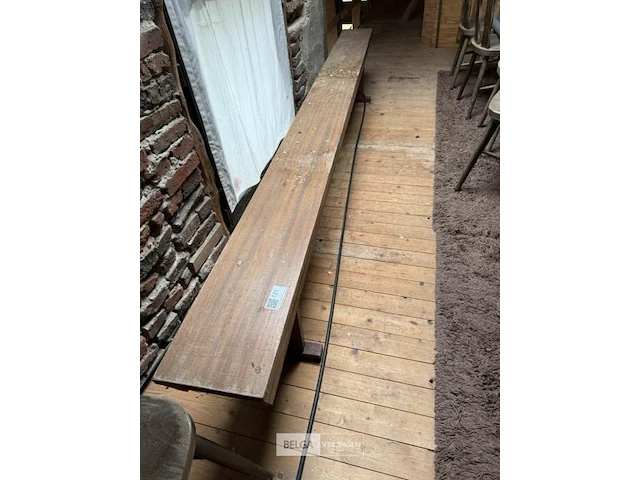 3 houten banken - afbeelding 1 van  3