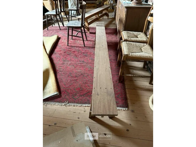 3 houten banken - afbeelding 2 van  3