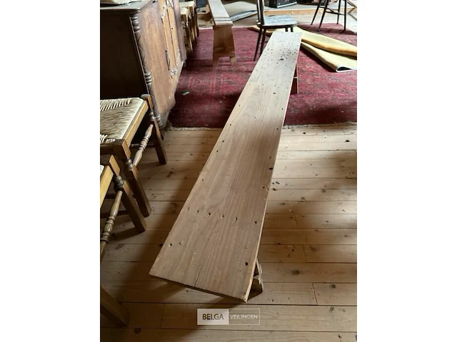 3 houten banken - afbeelding 3 van  3