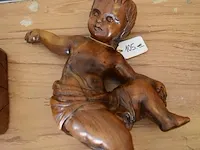 3 houten engeltjes ca. 20cm - afbeelding 7 van  8