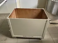 3 houten mobiele bakken - afbeelding 1 van  4