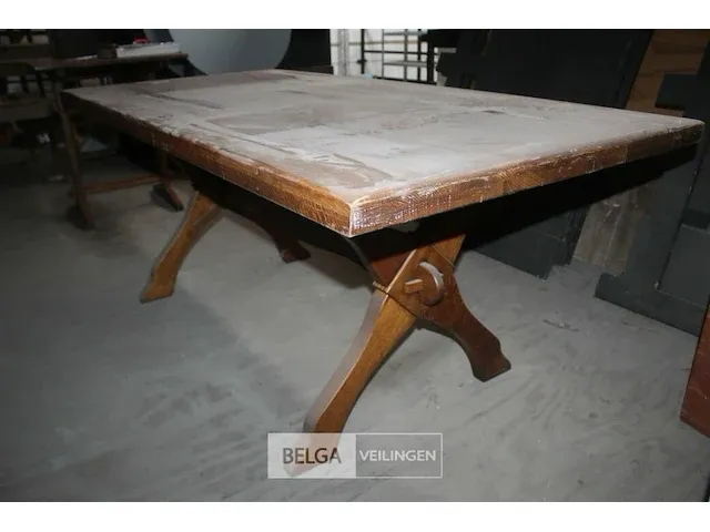 3 houten tafels - afbeelding 1 van  4