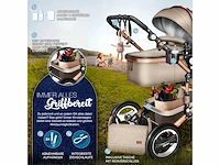3-in-1 combinatie kinderwagen - beige/goud - afbeelding 7 van  8