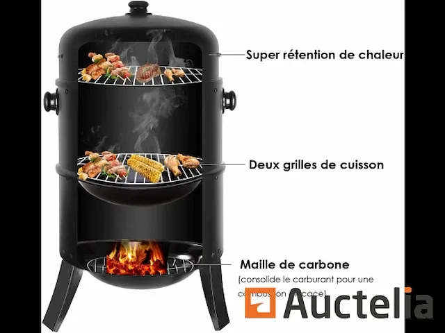 3-in-1 roker, roker, roker, houtskool barbecue - afbeelding 4 van  7