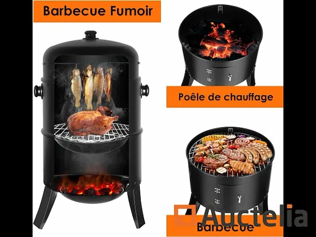 3-in-1 roker, roker, roker, houtskool barbecue - afbeelding 5 van  7