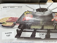 3-in1 raclette, grill and cheese fondue - afbeelding 1 van  2