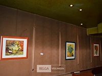 3 kaders met tekening van gogh - afbeelding 1 van  4