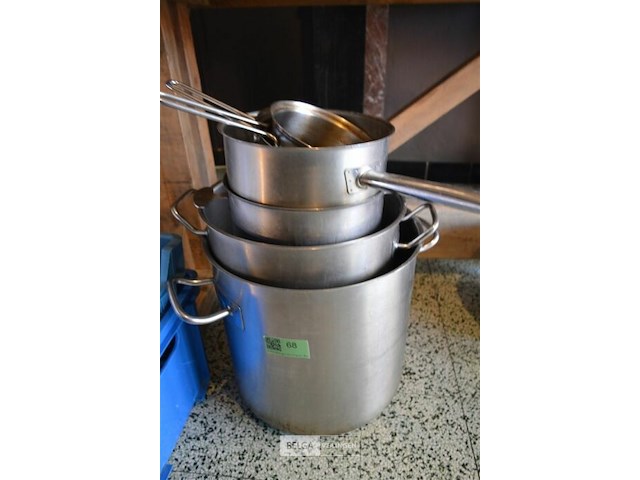 3 ketels + 3 pannen met gebruik sporen - afbeelding 1 van  3