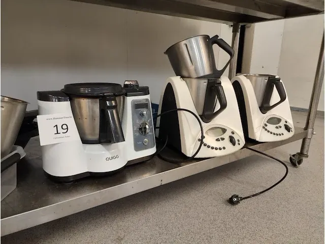 3 keukenmachines wo vorwerk thermomix, quigg - afbeelding 1 van  5