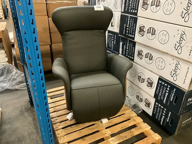 3 kunstlederen relax fauteuil sws destiny, kleur: grijs - afbeelding 1 van  8