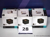 3 led badkamerwandspots lucide axi ip54 - afbeelding 1 van  2