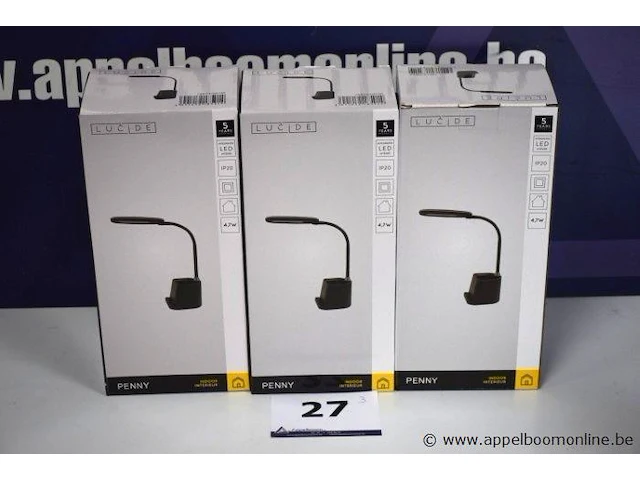 3 led bureaulampen lucide penny - afbeelding 1 van  2