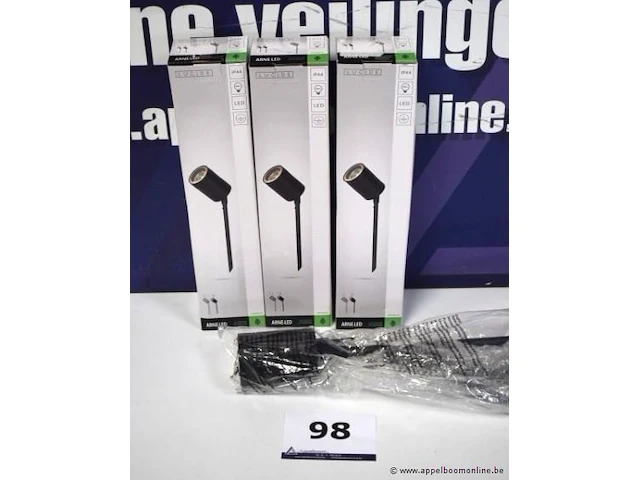 3 led grondprikspots lucide arne-led - afbeelding 1 van  2