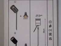 3 led grondprikspots lucide arne-led - afbeelding 2 van  2