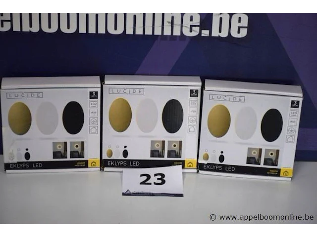 3 led wandverlichting lucide eklyps - afbeelding 1 van  3
