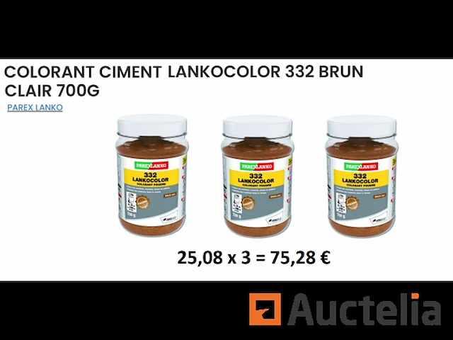 3 lichtbruine kleurstoffen voor mortel en cement parexlanko 332 - afbeelding 1 van  5