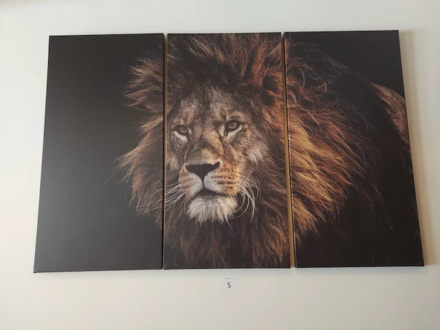 3-luik leeuw - afbeelding 1 van  3