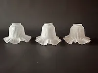 3 matglazen lampenkapjes tulp - afbeelding 1 van  4