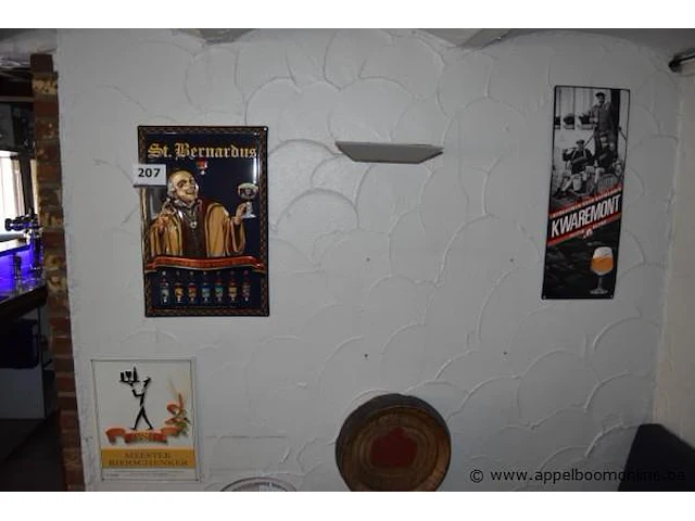 3 metalen bier borden - afbeelding 1 van  1