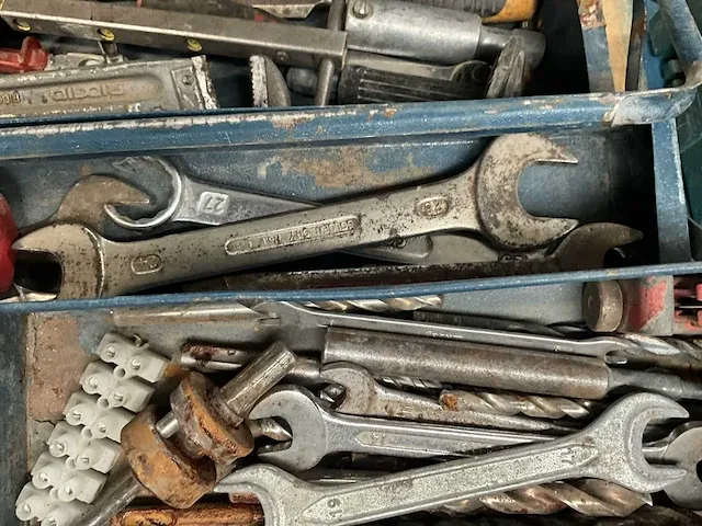 3 metalen gereedschapskoffers met inhoud - afbeelding 7 van  31