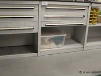 3 metalen kasten vv lades - afbeelding 1 van  1