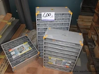 3 metalen kastjes inh. pvc sorteerbakjes vario plus - afbeelding 1 van  2