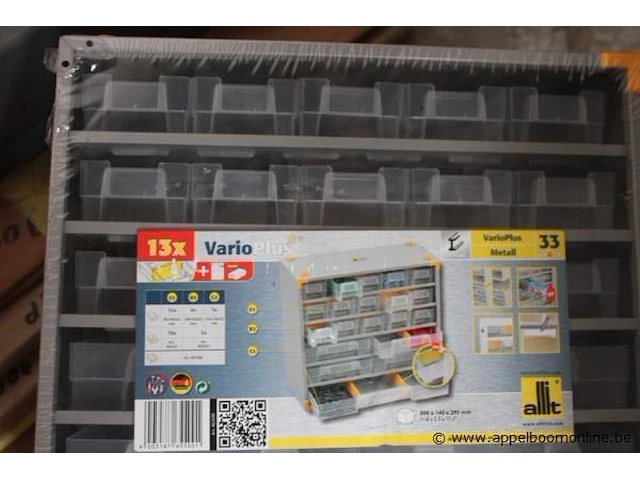 3 metalen kastjes inh. pvc sorteerbakjes vario plus - afbeelding 2 van  2