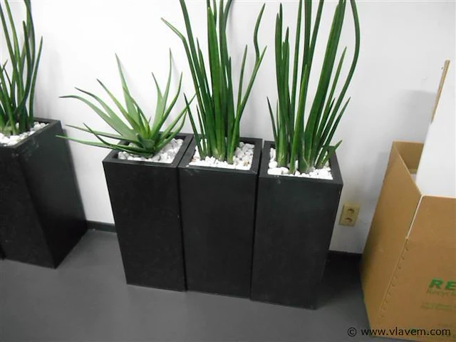 3 metalen plantenbakken - afbeelding 1 van  1