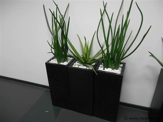 3 metalen plantenbakken - afbeelding 1 van  1