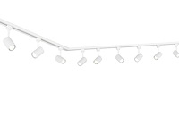 3 meter railsysteem met 9 st railspot gu10 fitting wit (1x) - afbeelding 1 van  9