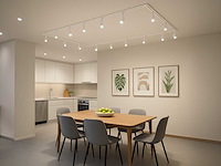 3 meter railsysteem met 9 st railspot gu10 fitting wit (1x) - afbeelding 4 van  9