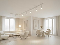 3 meter railsysteem met 9 st railspot gu10 fitting wit (1x) - afbeelding 6 van  9