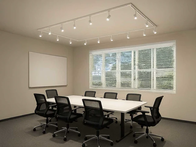 3 meter railsysteem met 9 st railspot gu10 fitting wit (2x) - afbeelding 5 van  9