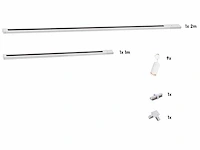 3 meter railsysteem met 9 st railspot gu10 fitting wit (2x) - afbeelding 8 van  9