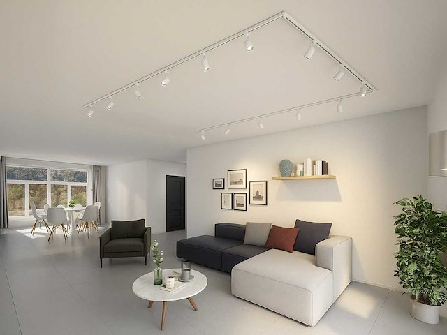 3 meter railsysteem met 9 st railspot gu10 fitting wit (2x) - afbeelding 3 van  9