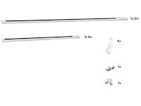 3 meter railsysteem met 9 st railspot gu10 fitting wit (2x) - afbeelding 8 van  9