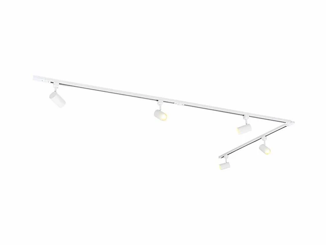 3 meter railsysteem met 9 st railspot gu10 fitting wit (4x) - afbeelding 7 van  9