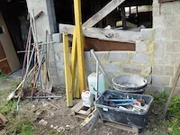 3 metskuipen, handgereedschap, waterpas, grote winkelhaak, tuingereedschap - afbeelding 1 van  10
