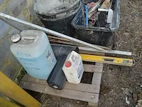 3 metskuipen, handgereedschap, waterpas, grote winkelhaak, tuingereedschap - afbeelding 8 van  10